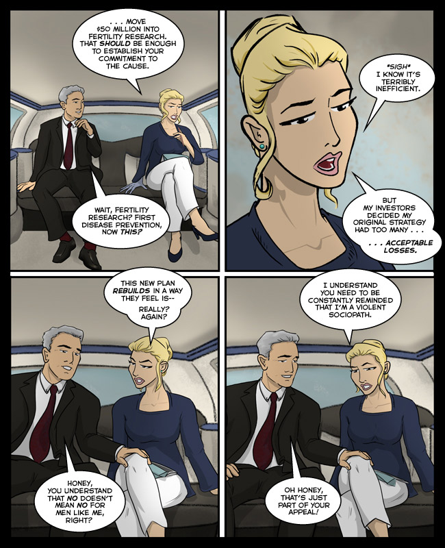 Comic for 12 November 2015: yay she's back and she's met her match yay