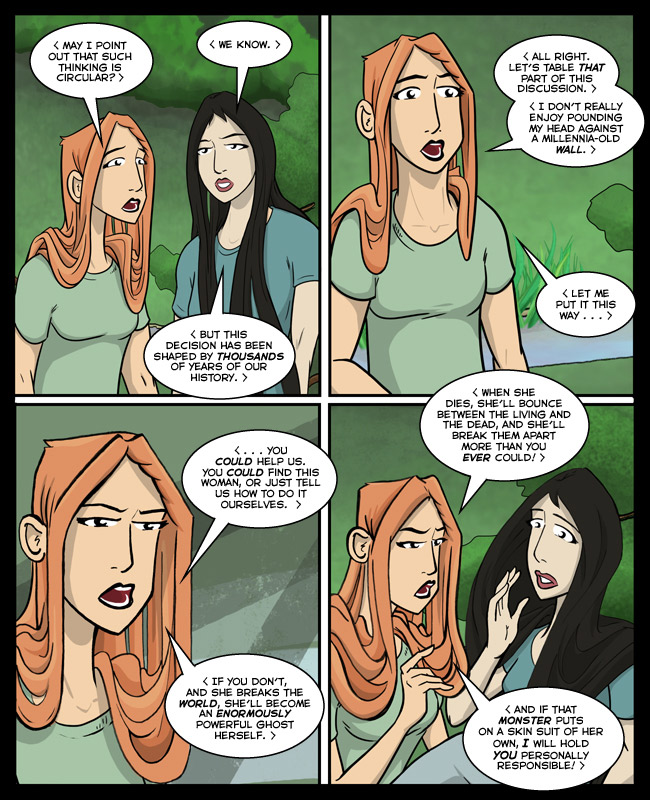 Comic for 04 May 2016: Mare's hair hulks out when she's angry.