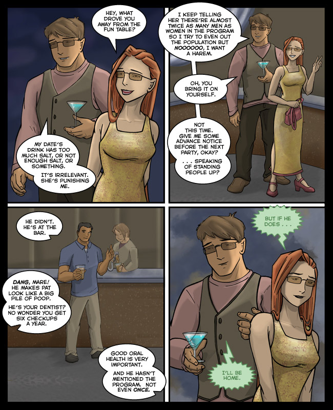 Comic for 18 March 2011: Josh decided the sweater-vest has not been sufficiently rocked during the past twenty years