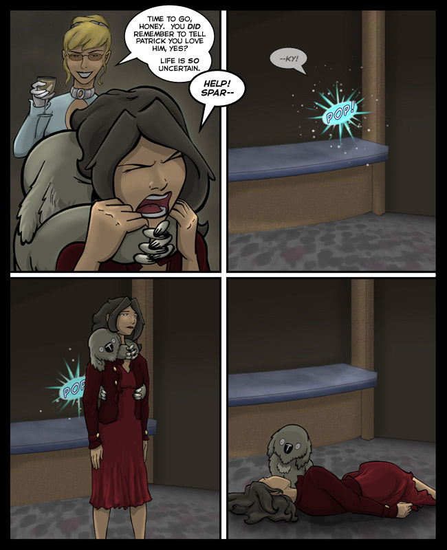 Comic for 28 April 2011: Aw, why's a koala gotta choke a lady?