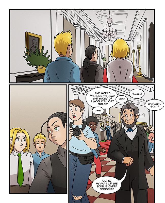 Comic for 27 April 2025: Six years ago he hid a gold bar in the White House and then made himself forget where he hid it